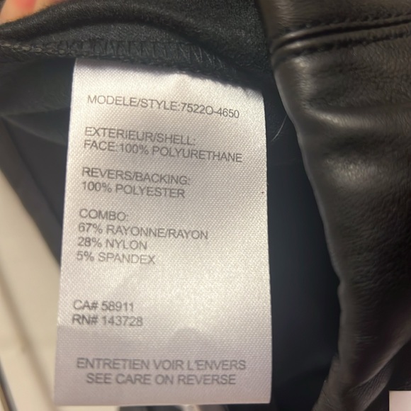 Tribal Pull-On Combo Faux Leather Leggings - XL - Picture 11 of 11